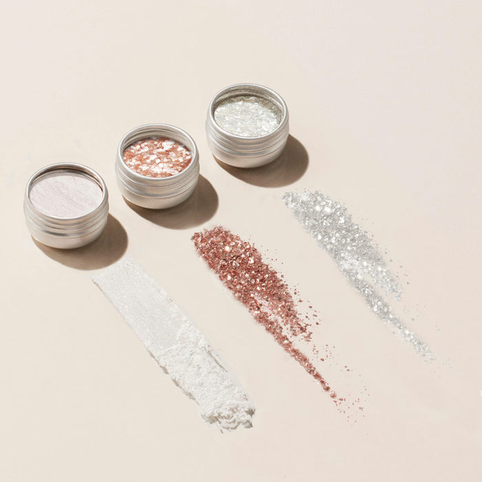 Trios de paillettes et poudres à effets