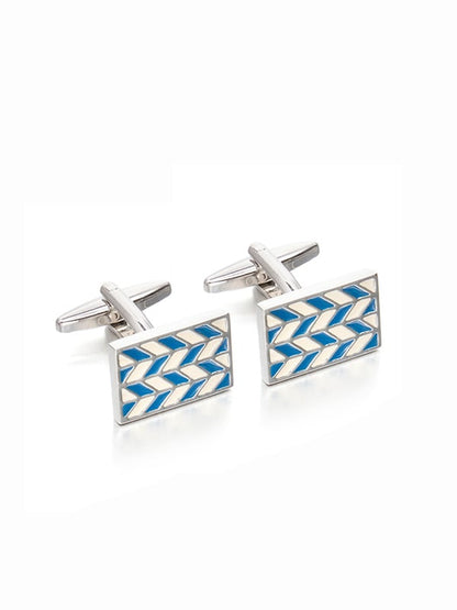 Turquoise Enamel Cufflinks