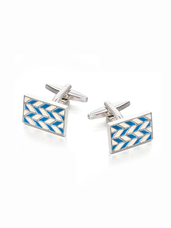 Turquoise Enamel Cufflinks