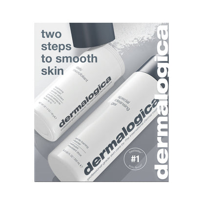 two steps to smooth skin