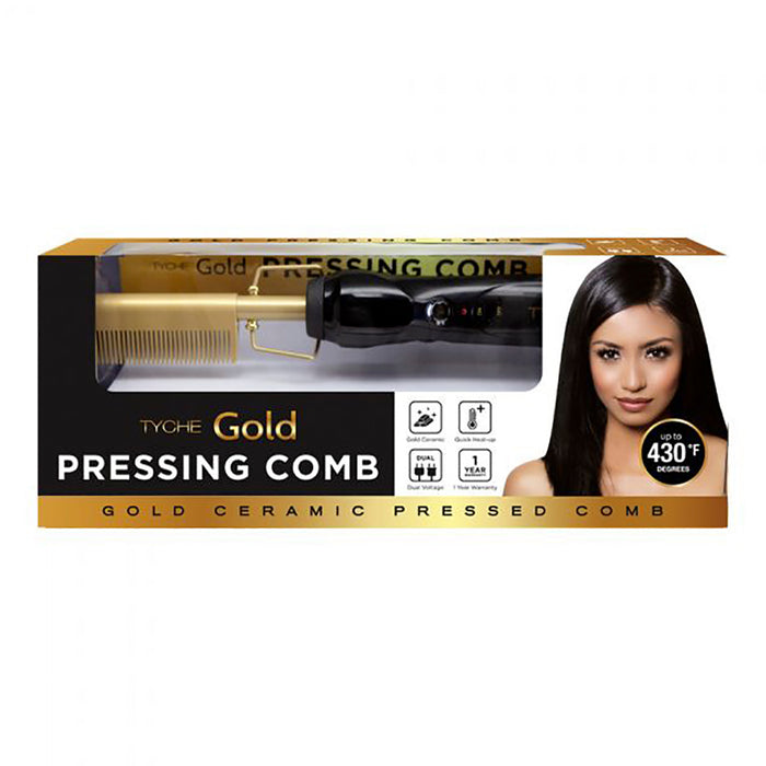 Tyche Gold Ceramic Pressing Comb