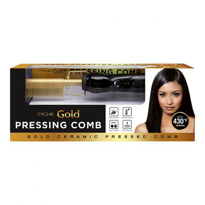 Tyche Gold Ceramic Pressing Comb