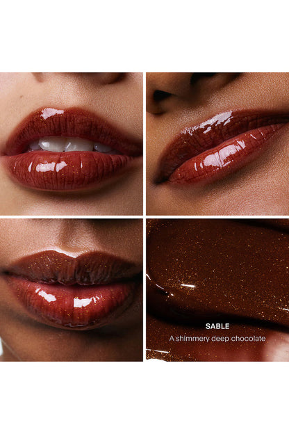 U Beauty The Plasma Lip Compound in Sable NIB, 15ml, featuring a sleek tube with the lip treatment product visible inside.