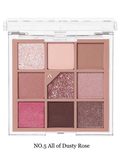 UNLEASHIA Glitterpedia Eye Palette NO.5 All of Dusty Rose