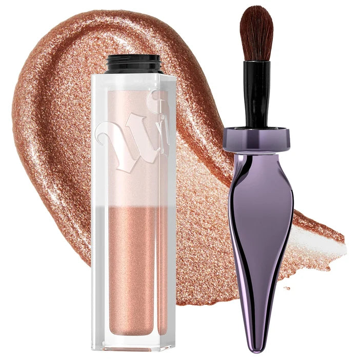 Urban Decay 24/7 Glaze-On Shimmer Liquid Eyeshadow in Sugar shade, new in box, with shimmering, smooth liquid formula for eye makeup.