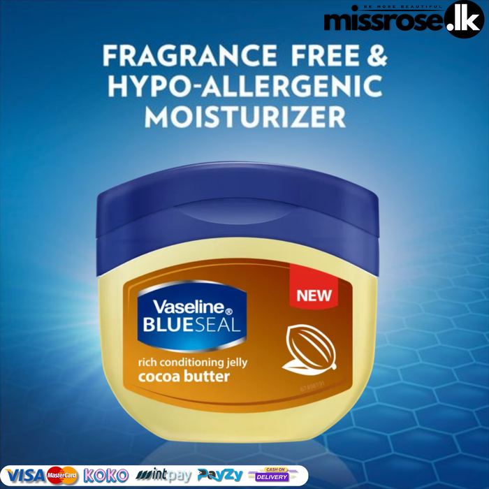 Vaseline Blue Seal Cocoa Butter Petroleum Jelly 100ml