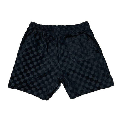 Black Venice Terry Cloth Shorts by Good Days, casual men's shorts with comfortable terry fabric and relaxed fit.