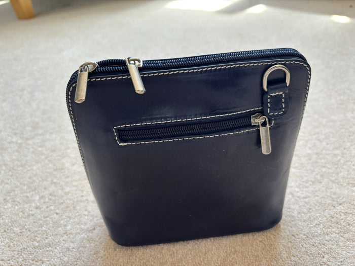 Navy with White Stitching