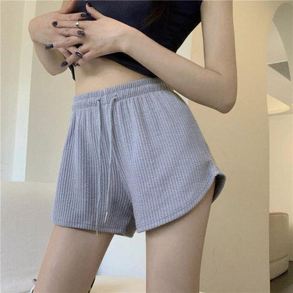 Waffle Casual Shorts For Women