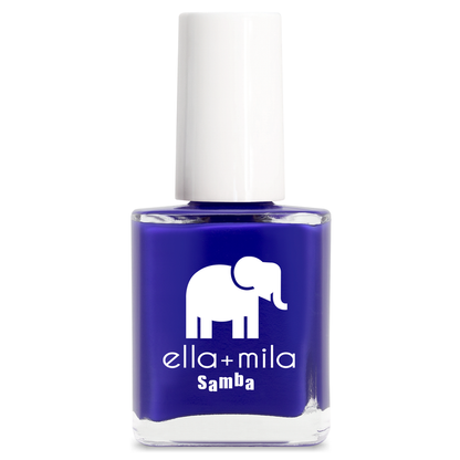 When the Sun Goes Down cobalt blue nail polish bottle – ella+mila