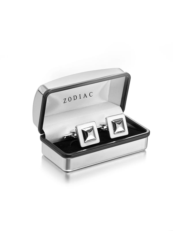 White Enamel Cufflinks