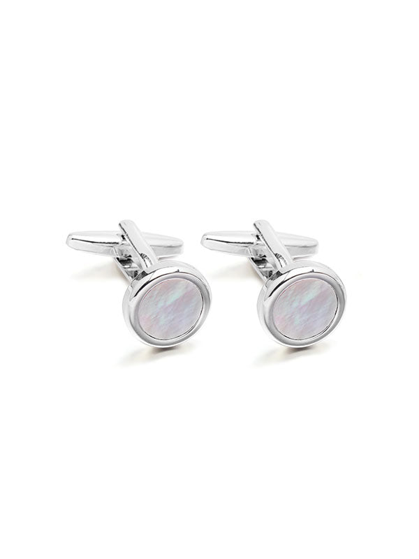 White Mother-Of-Pearl Cufflinks