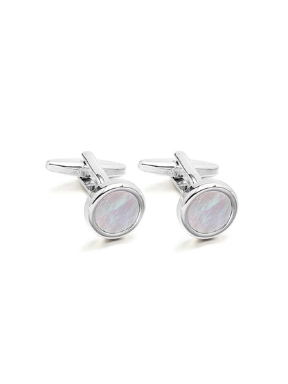 White Mother-Of-Pearl Cufflinks