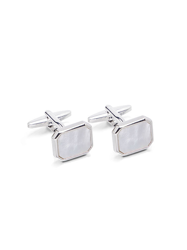 White Mother-Of-Pearl Cufflinks