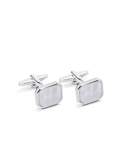 White Mother-Of-Pearl Cufflinks