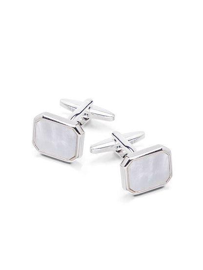 White Mother-Of-Pearl Cufflinks