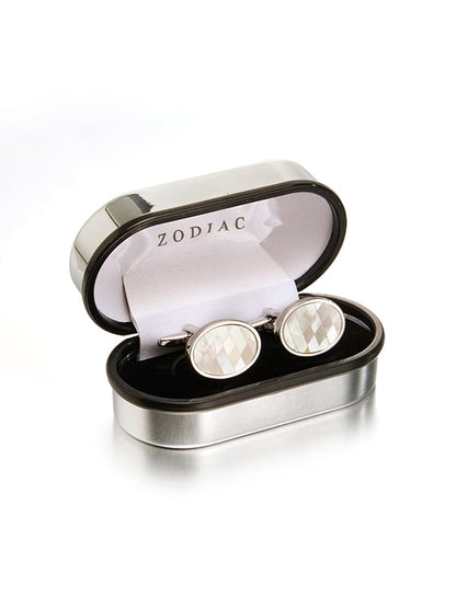 White Mother-Of-Pearl Cufflinks