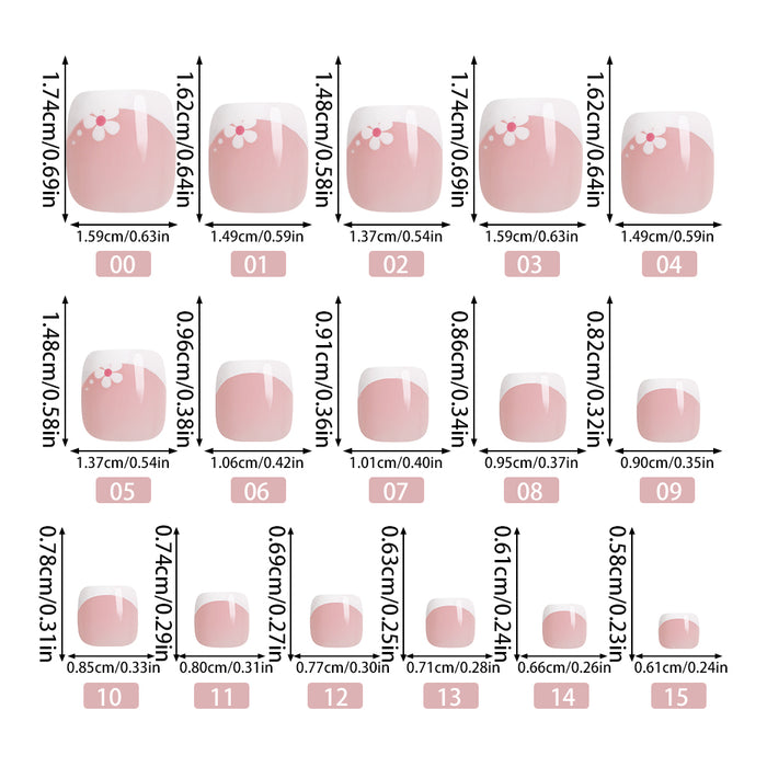 White Petal | Toenail | EASY PRESS™