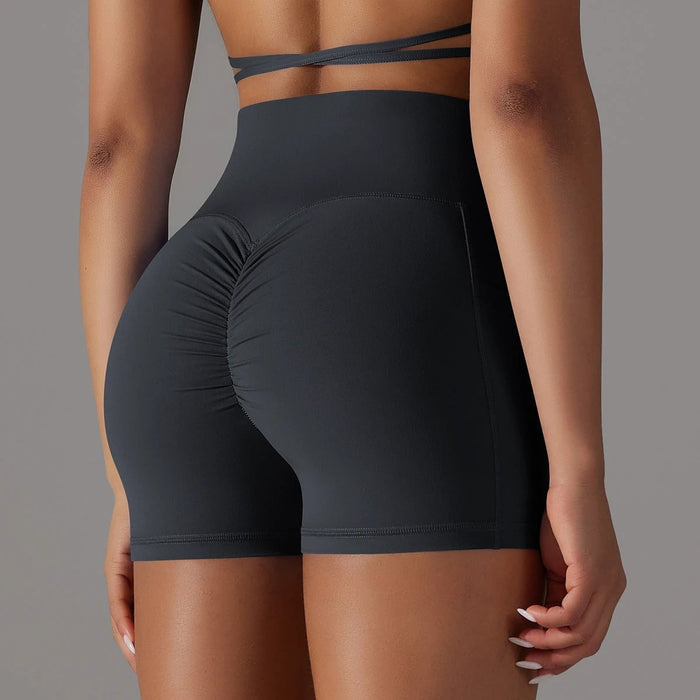 Women's Stylish Fitness Lifting Shorts With Phone Pocket
