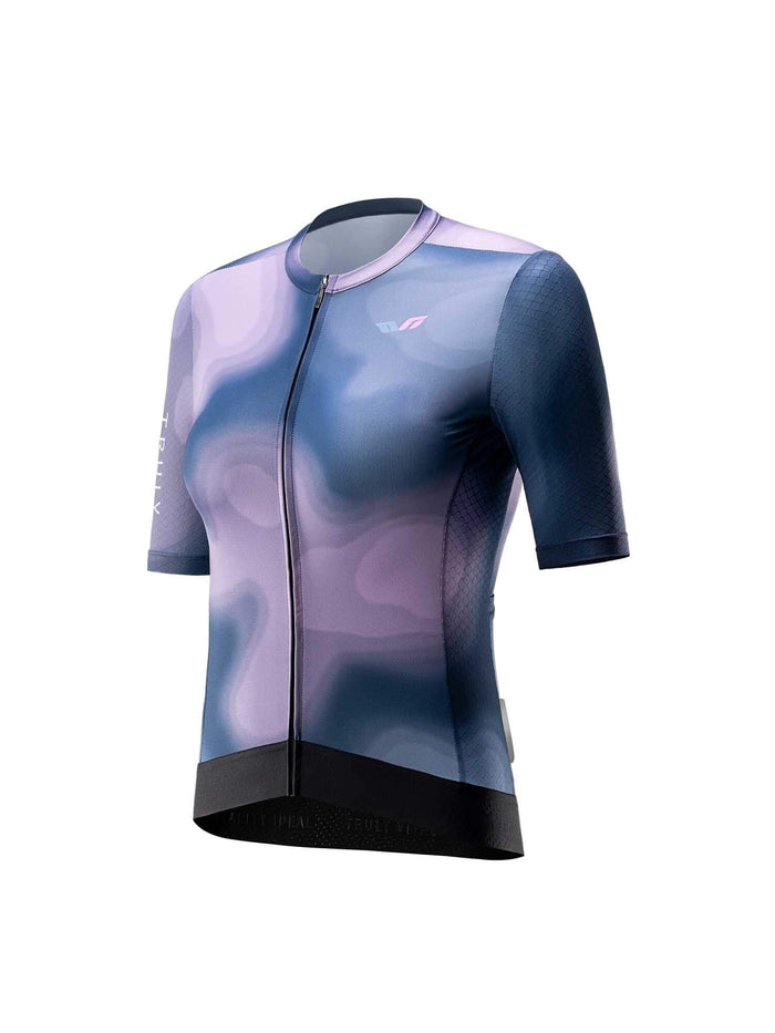 Women’s TVI Short-Sleeve Cycling Jersey Gradient Blue/Purple