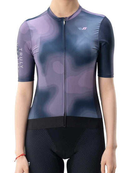 Women’s TVI Short-Sleeve Cycling Jersey Gradient Blue/Purple
