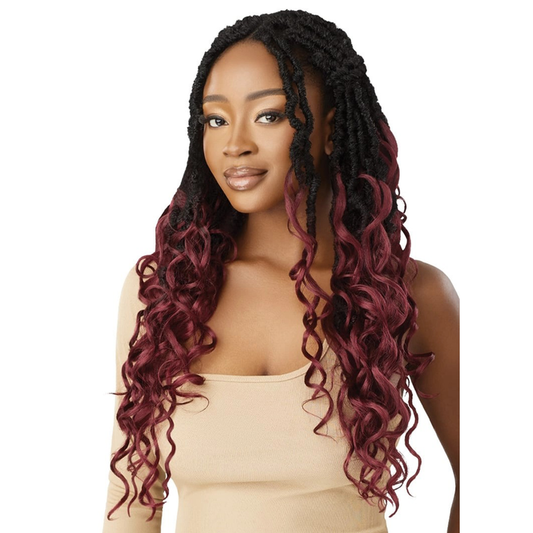 X-Pression Twisted Up Boho Tropical Bouncy Locs 20" 3x