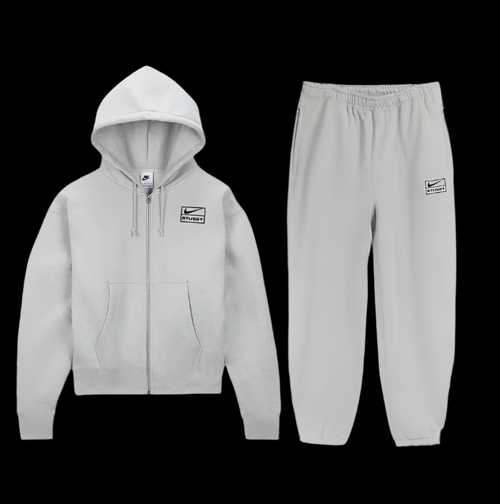 Nike X Stussy Grey Fleece Set