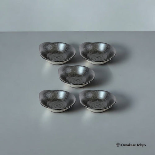 Yamaki Pottery Tonsui Minoyaki Plates set of 5