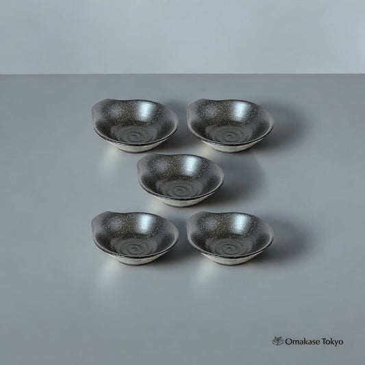 Yamaki Pottery Tonsui Minoyaki Plates set of 5