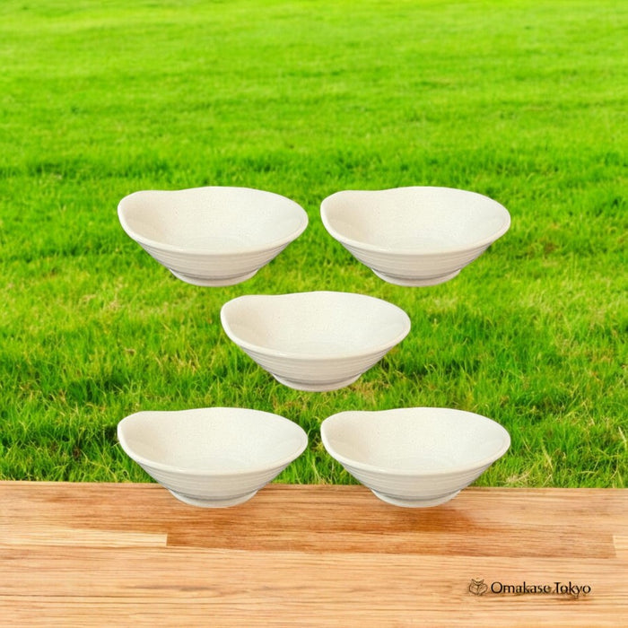 Yamaki Pottery Tonsui Minoyaki Plates set of 5
