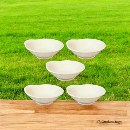 Yamaki Pottery Tonsui Minoyaki Plates set of 5