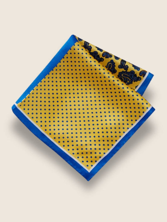 Yellow 4-in-1 Silk Pocket Square