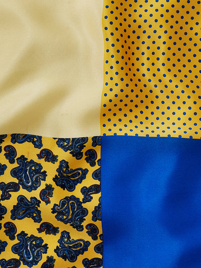 Yellow 4-in-1 Silk Pocket Square