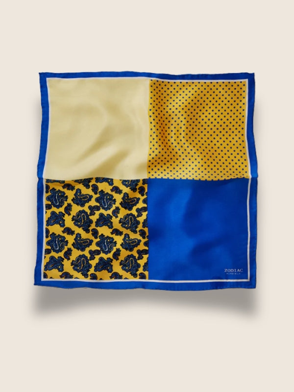 Yellow 4-in-1 Silk Pocket Square