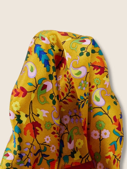 Yellow All Over Silk Pocket Square