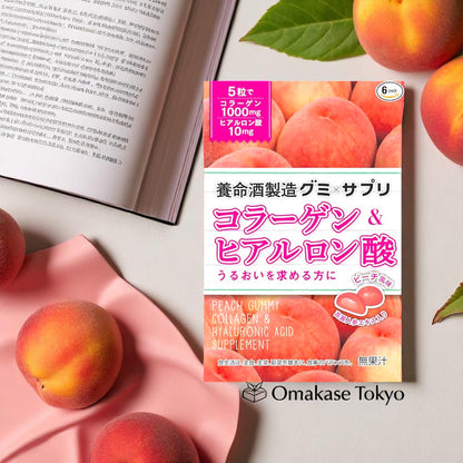 Yomeishu Collagen & Peach Gummies (6bags)