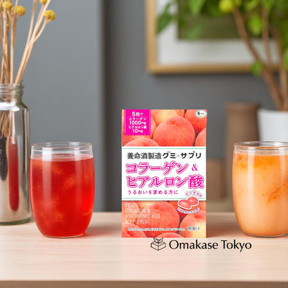 Yomeishu Collagen & Peach Gummies (6bags)
