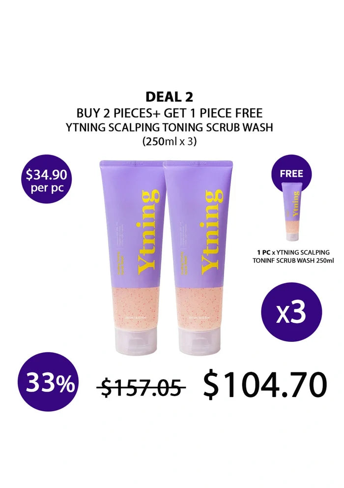 (BUY 2+1 FREE) YTNING SCALING TONING SCRUB WASH
