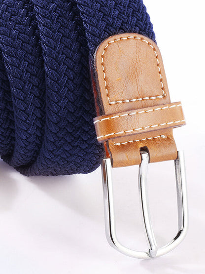 z3 Blue Braided Non-leather Belt
