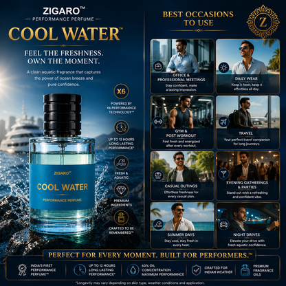 Zigaro™ Cool Water Performance Perfume™ for Men