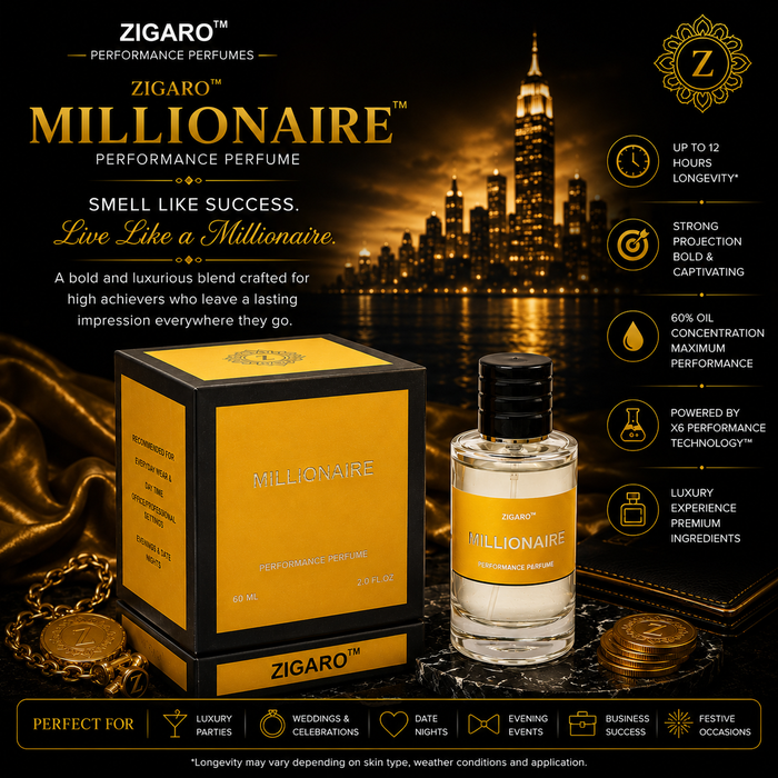 Zigaro Millionaire™ Performance Perfume for Men