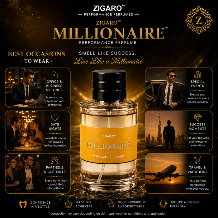 Zigaro Millionaire™ Performance Perfume for Men