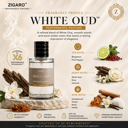 Zigaro White Oud™ Performance Perfume for Men