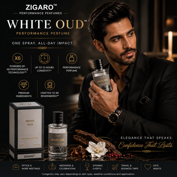 Zigaro White Oud™ Performance Perfume for Men