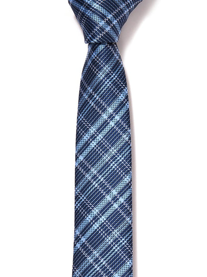 ZOD! Check Blue Microfibre Tie