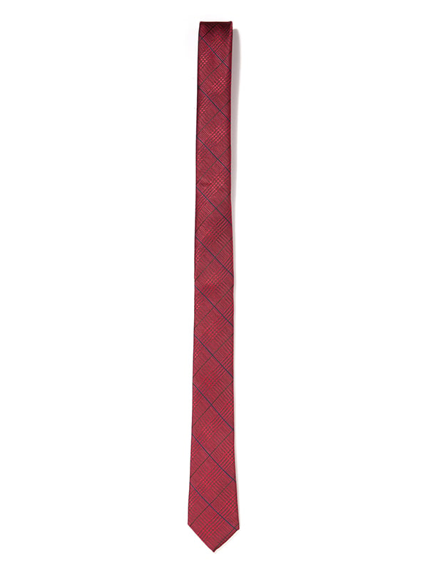 ZOD! Check Red Microfibre Tie