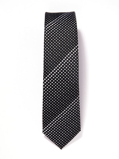 ZOD! Dotted Black Microfibre Tie