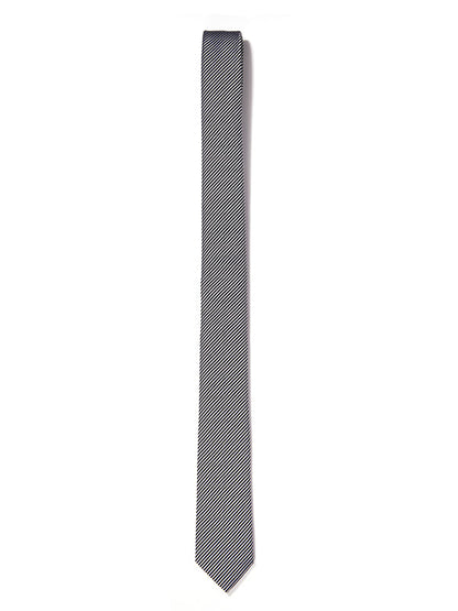 ZOD! Striped Black Microfibre Tie