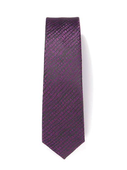 ZOD! Structure Aubergine Microfibre Tie