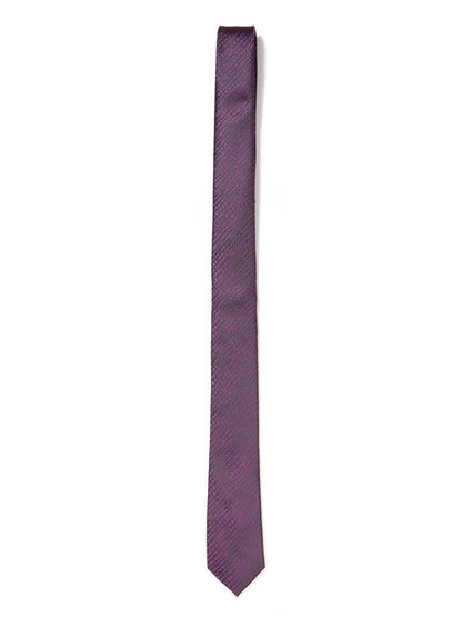 ZOD! Structure Aubergine Microfibre Tie